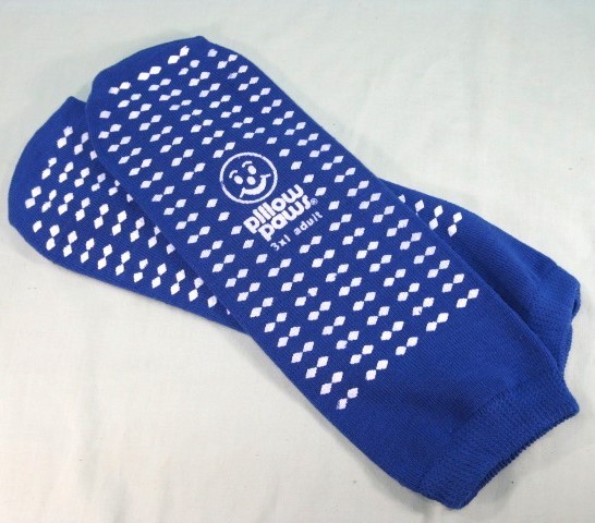 PILLOW PAWS Bariatric Slipper Socks Royal Blue Adult 3XL NEW OPEN PKG
