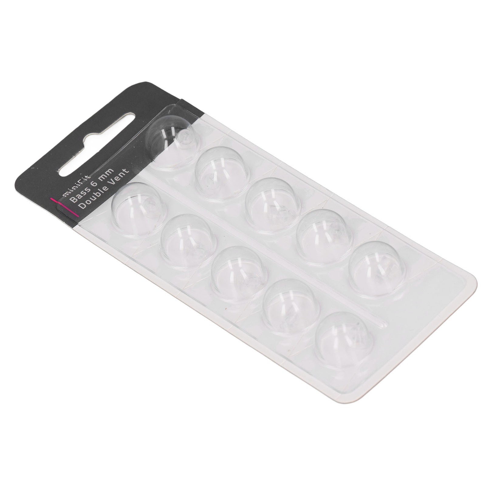 10pcs Double Vent Bass Domes For MiniFit Comfortable Soft Silicone NEW