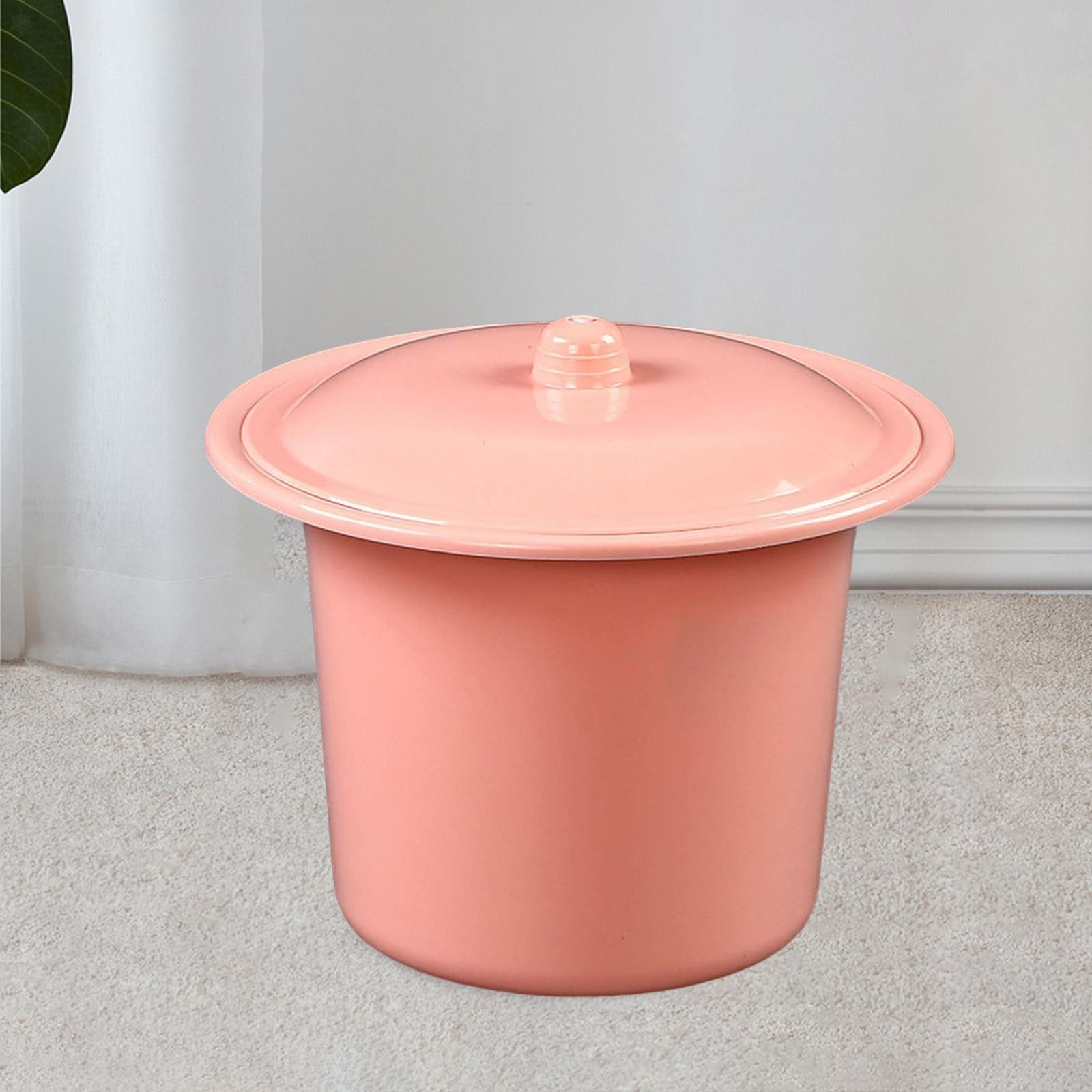 Portable Spittoon with Lid Lightweight PP Splashproof Compact Mobile Toilet
