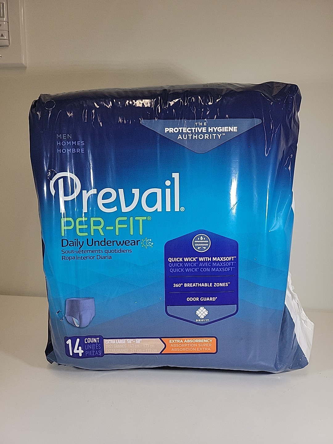 Prevail Per-Fit Extra Absorbency Incontinent Underwear XL – 14 Count