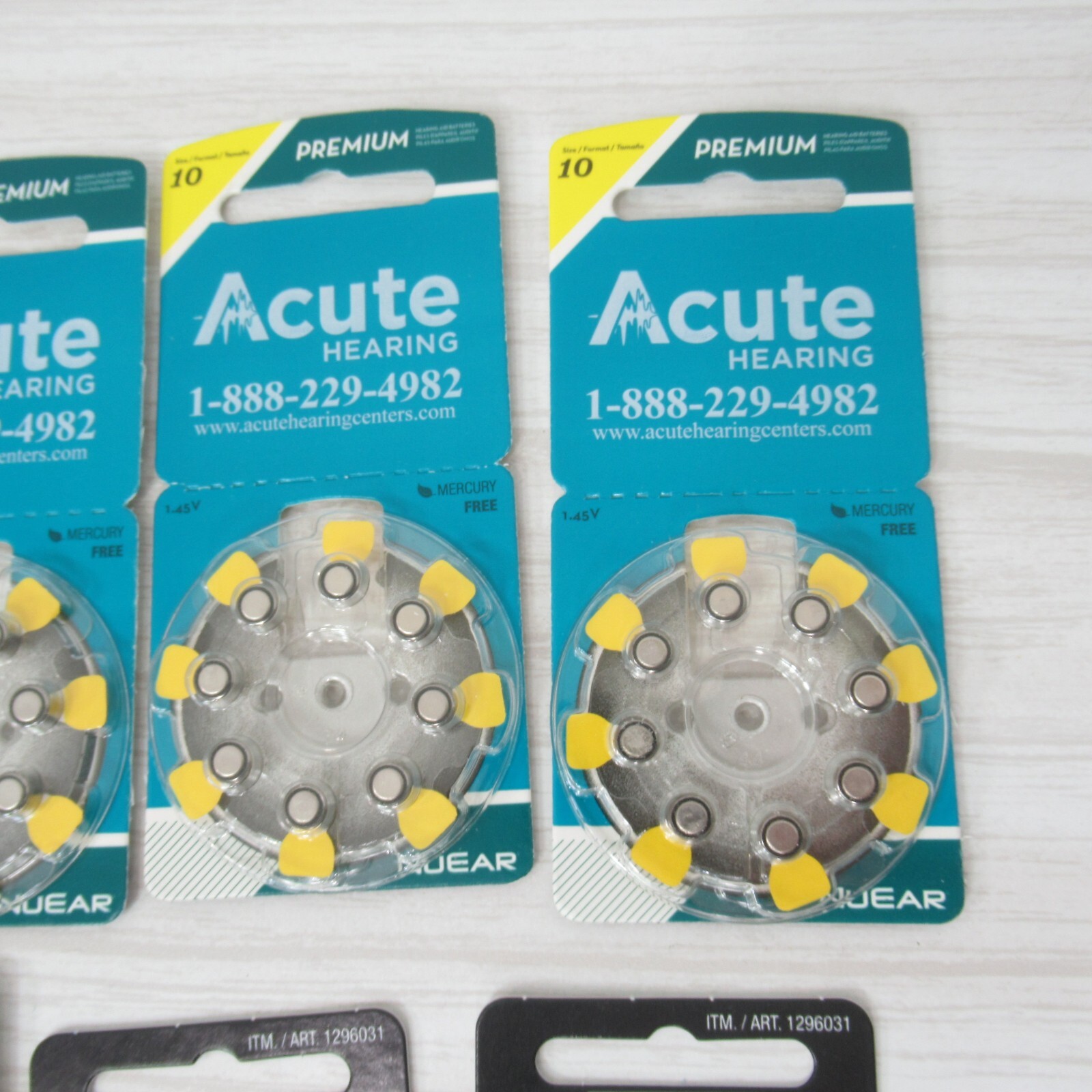 Hearing aid Batteries Size 10 Lot of 46 Exp 2023 Hear Clear Cleaning Brushes