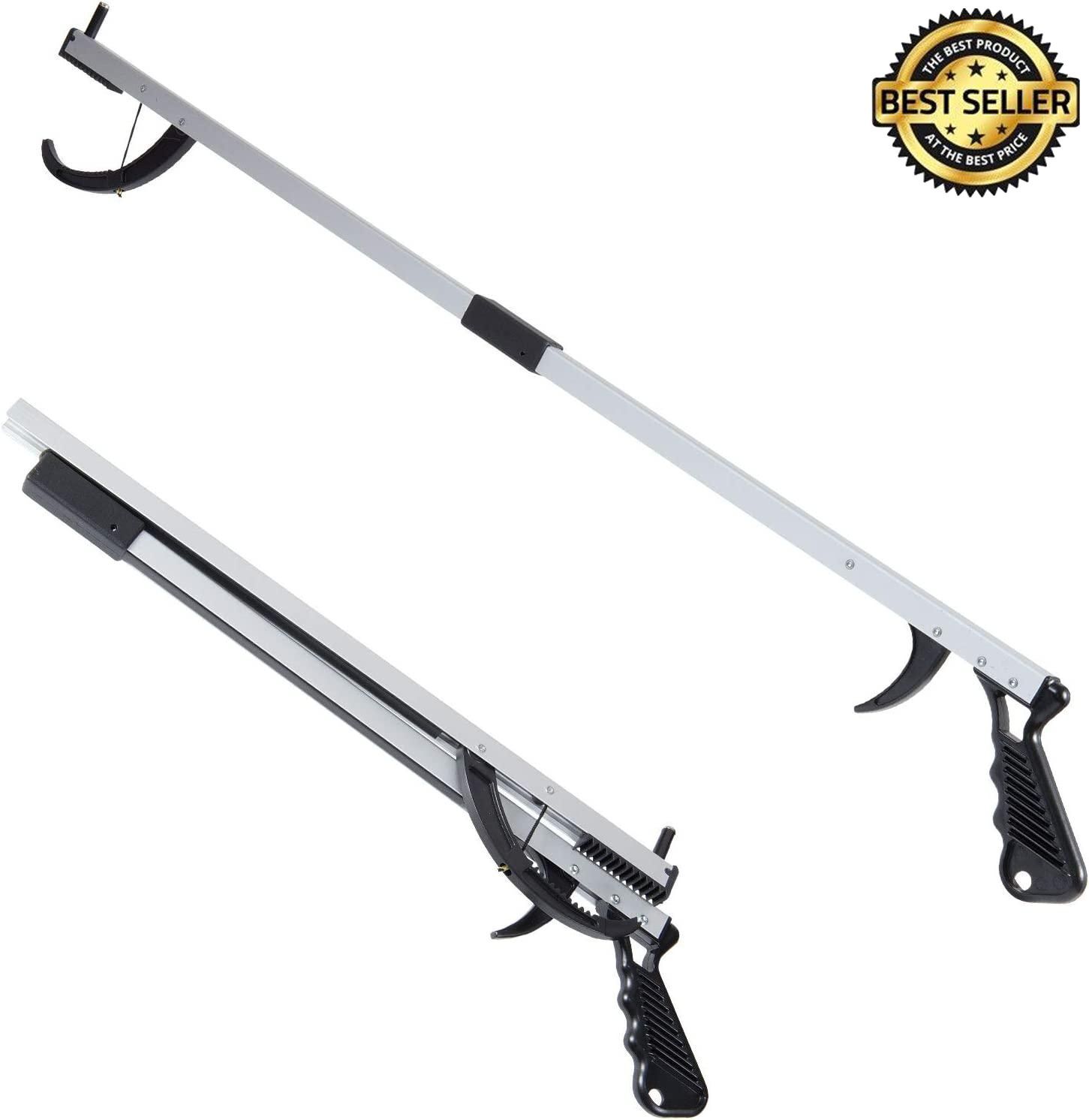 Heavy Duty Grabber Tool Industrial Pick Up Stick Trash Reacher Grip Hand Reach
