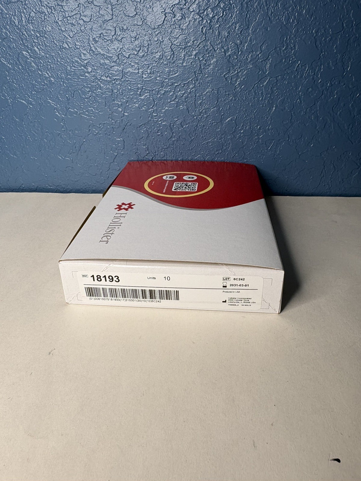 10-Hollister 18193 Drainable Pouch w/Filter, 2-1/4″ Flange Exp. 2031 New!!
