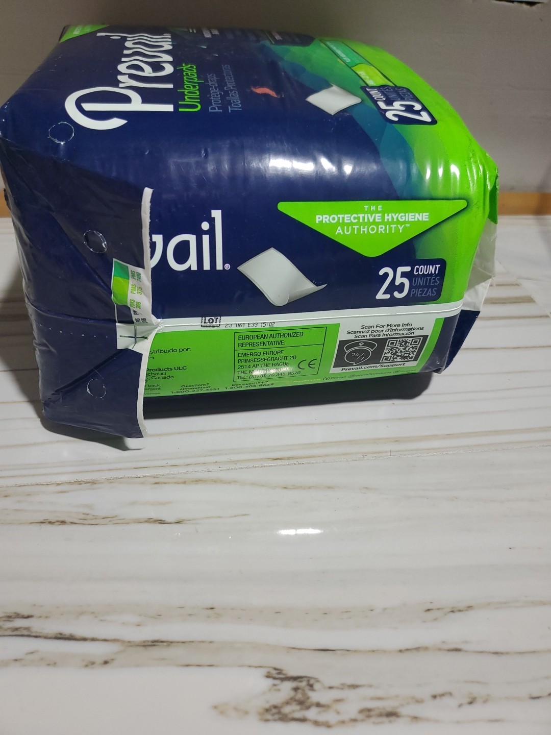 Prevail Total Care Disposable Underpads (23X36″) 25 pads Large Extra Strong –