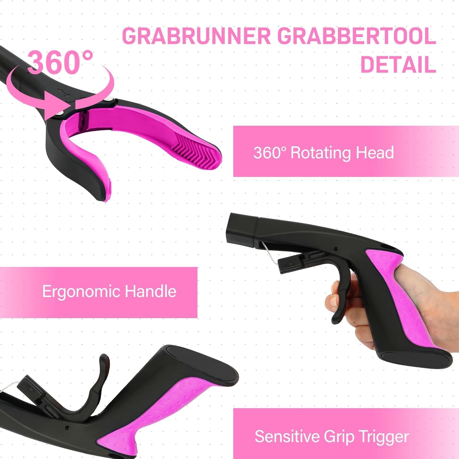 32 inch Heavy Dutyup to 10 lbs Reacher Grabber Tool with Strong Magnetic New …