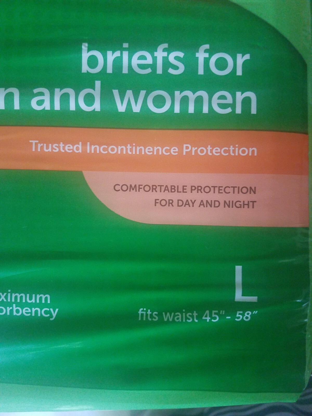 Briefs For Men And Women 16 Briefs Large Fits Waist 45″-58″ Compare To Depends