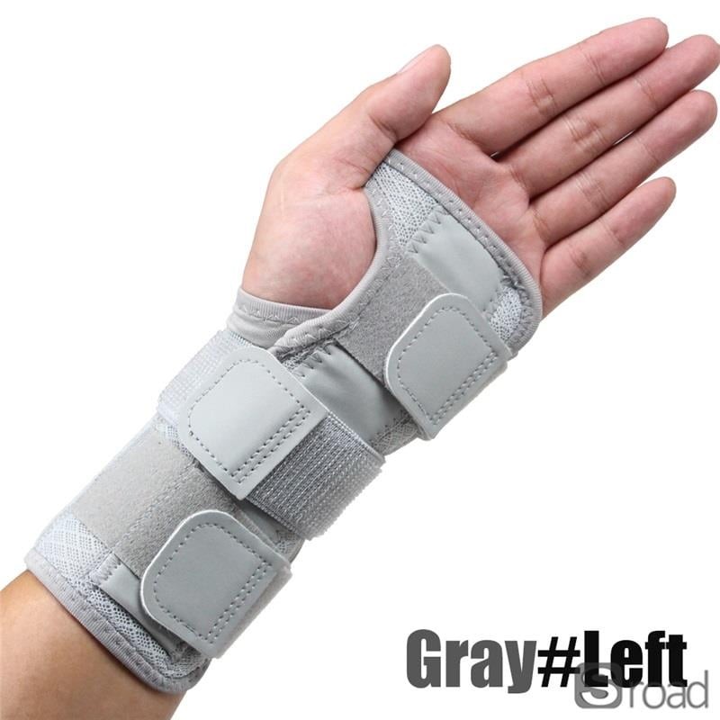 Adjustable Wrist Brace With Double Spring Support For Carpal Tunnel Relief