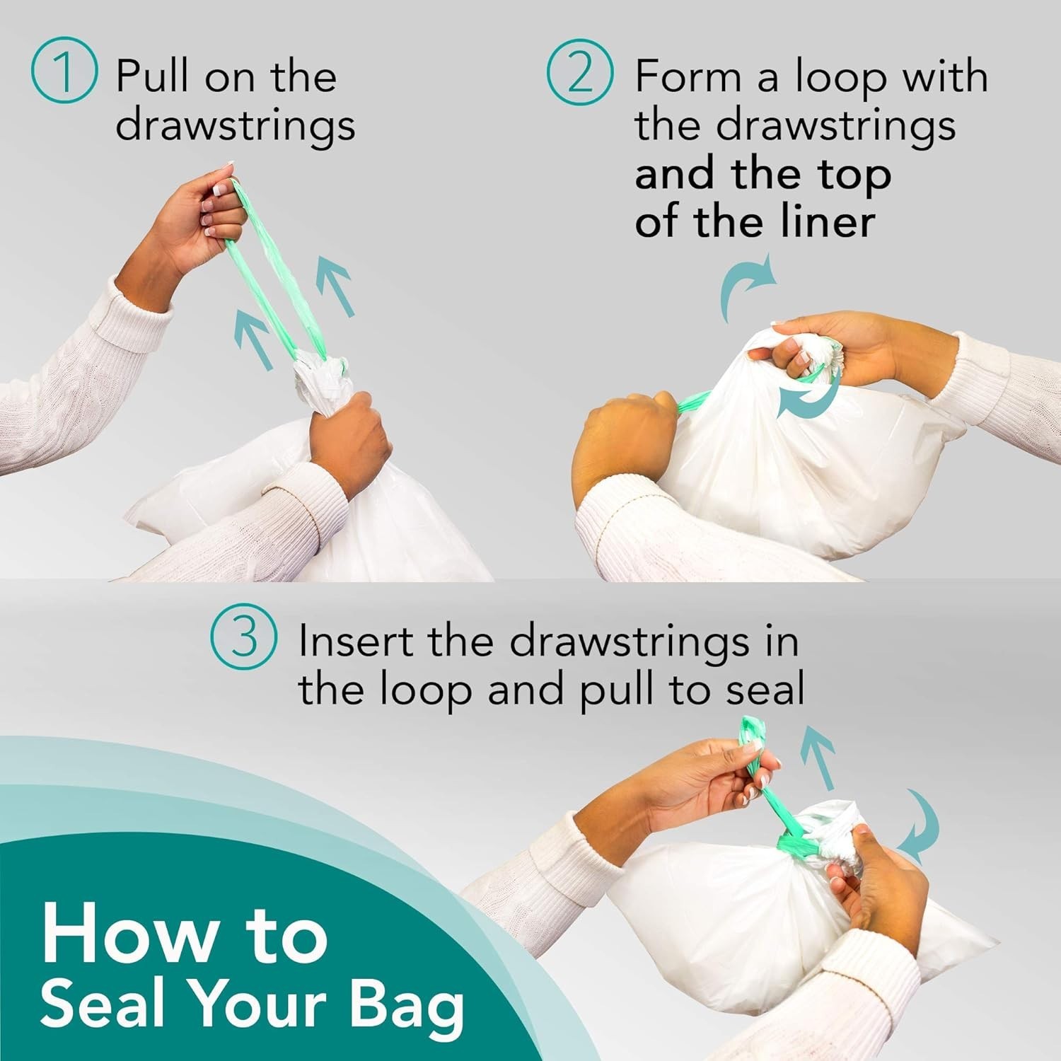 Medical Grade Disposable Commode Liners, 60 Count – Fits All Standard Commode