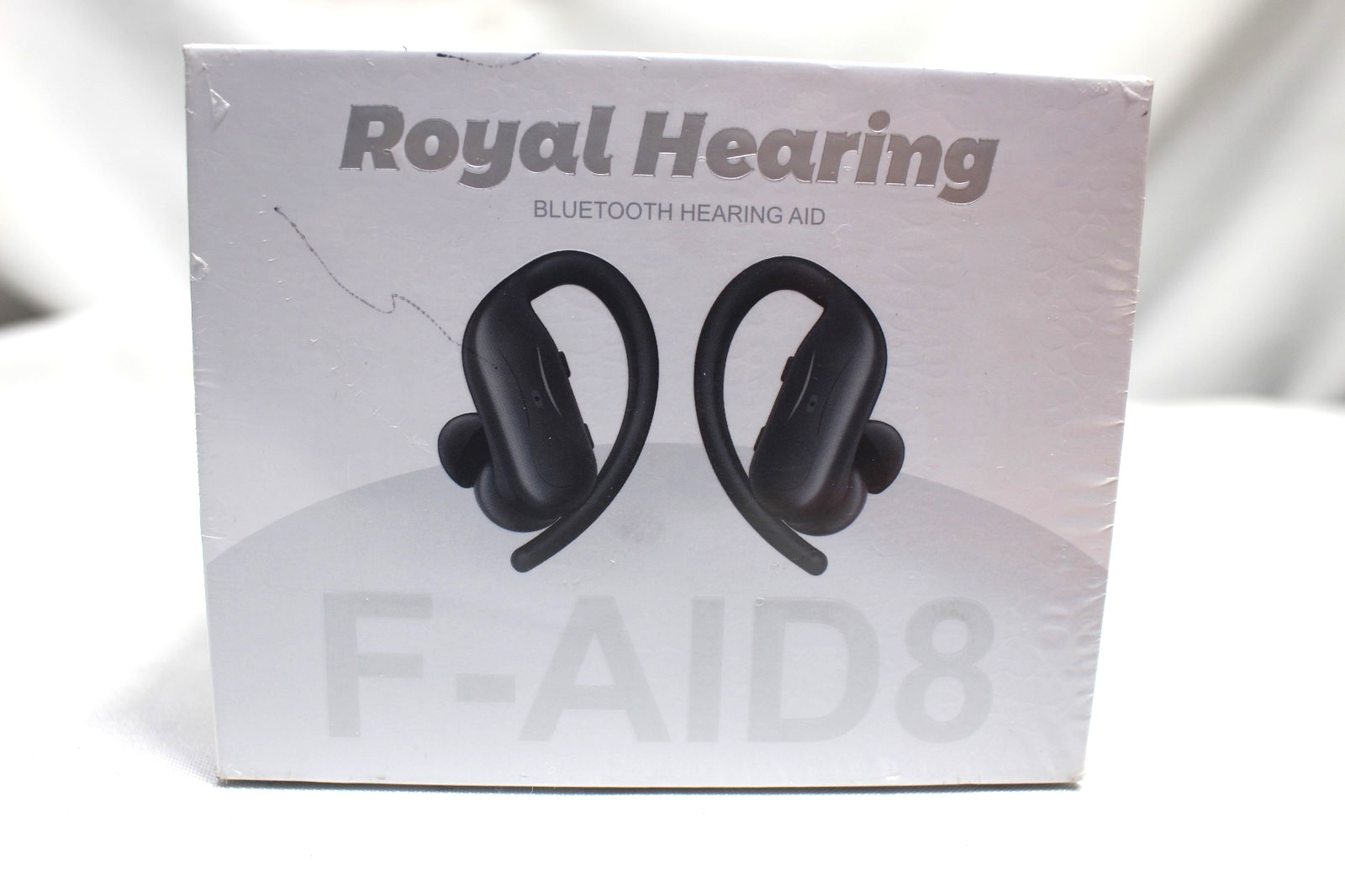 Royal Hearing F-aid 8 Bluetooth Hearing Aid With Charging Case – Black