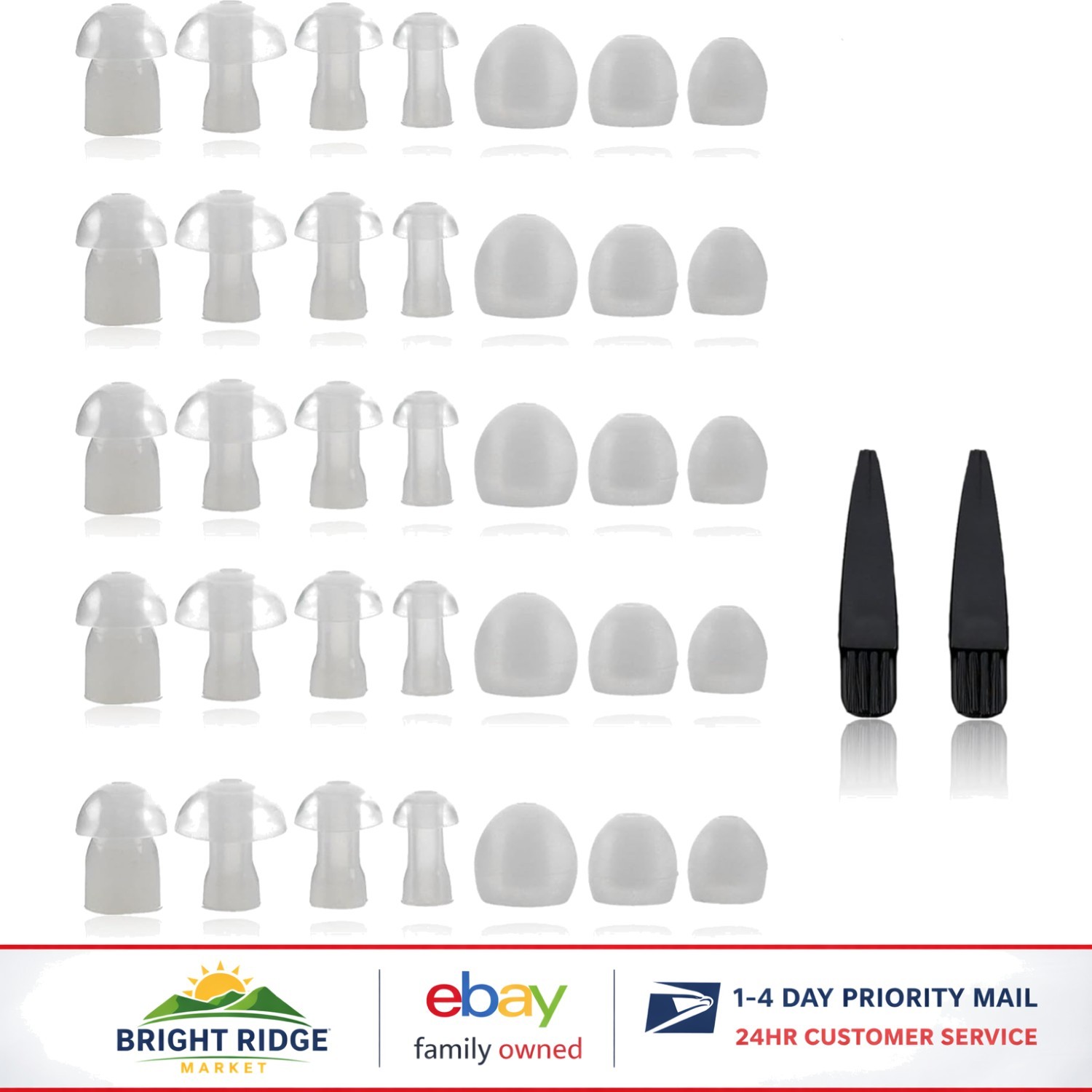 Hearing Aid Replacement Tips – Compatible with Multiple Hearing Devices