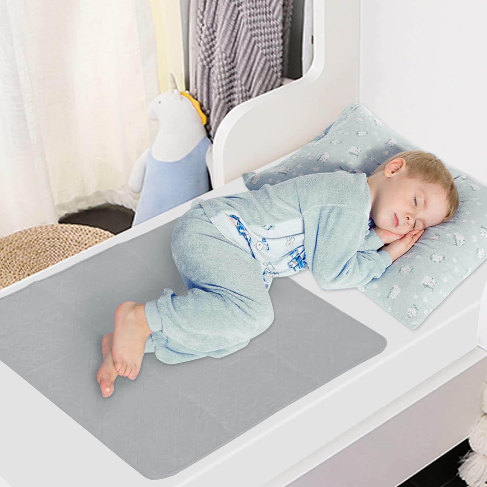 2 PCS Bed Pads Washable Waterproof 34×36 Inch Anti Slip Chuck Incontinence