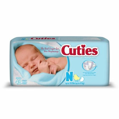 Unisex Baby Diaper Cuties Tab Closure Newborn Disposable Heavy Absorbency Count