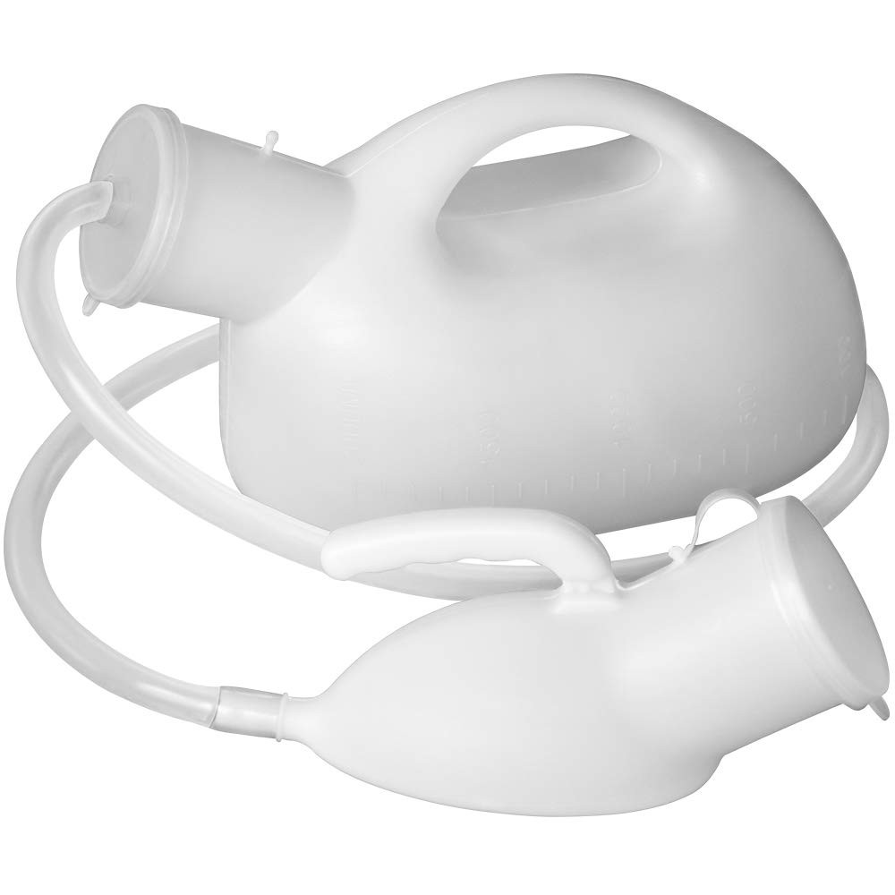 2000ml Portable Urinal for Men, Large Capacity 1 Count (Pack of 1), White