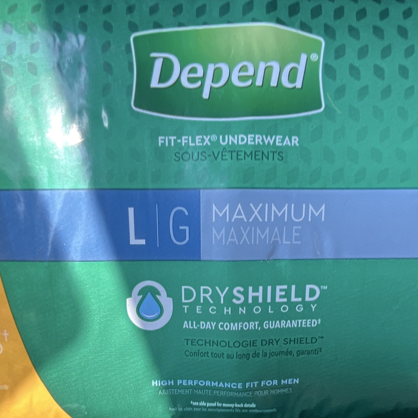 Depend Fit-Flex Men Incontinence Pants L/G Maximum Absorbency 28 Ct