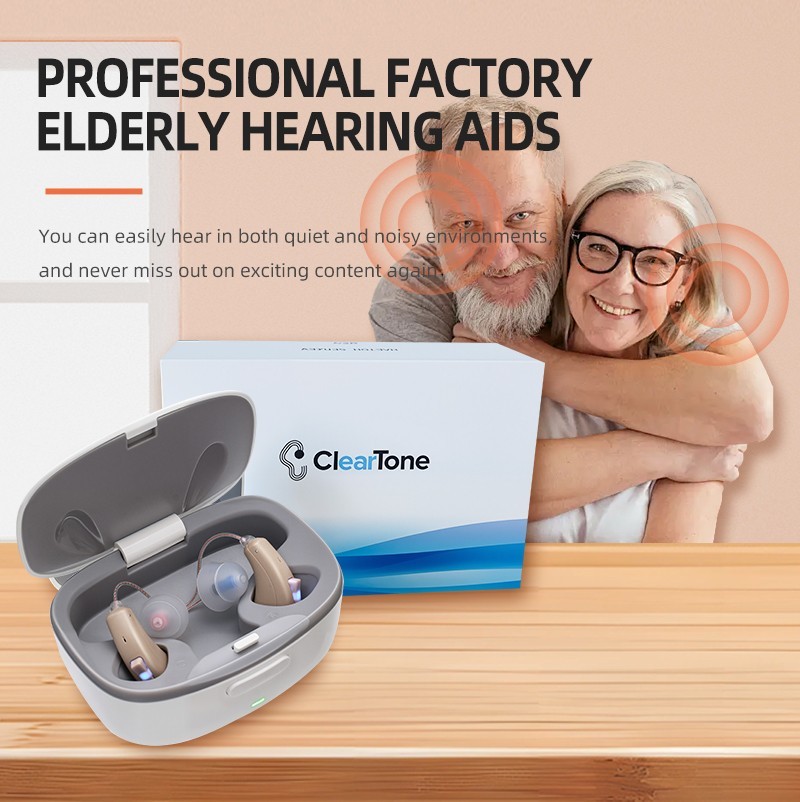 Bluetooth APP Control Rechargeable Hearing Aids For Seniors With Music Streaming