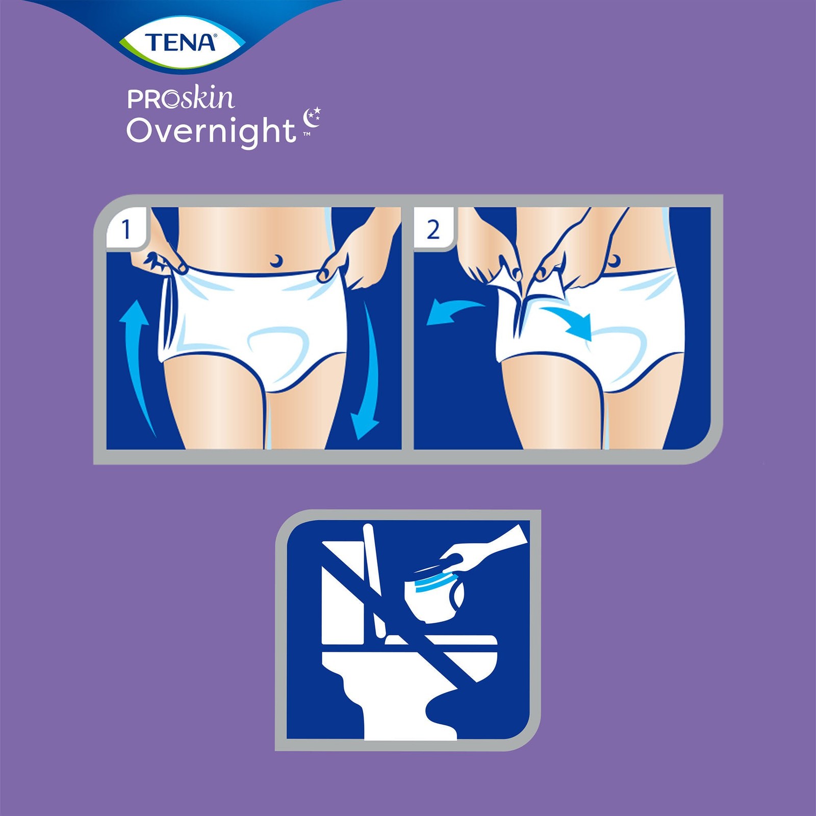 TENA Disposable Underwear Large 56 Ct