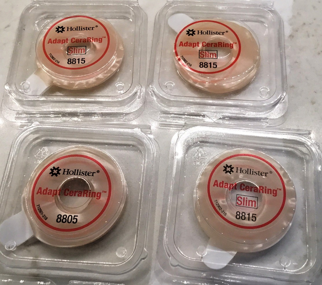 4 Hollister 8805 Adapt CeraRing Ostomy Barrier Rings 2″ No Box