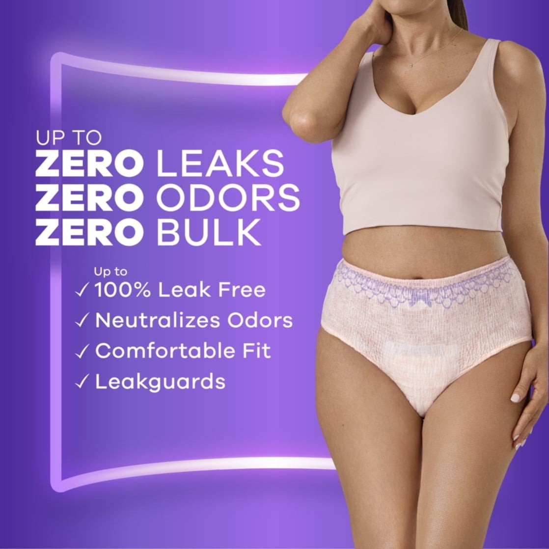 Always Discreet Adult Incontinence Underwear for Women, L, 17 CT