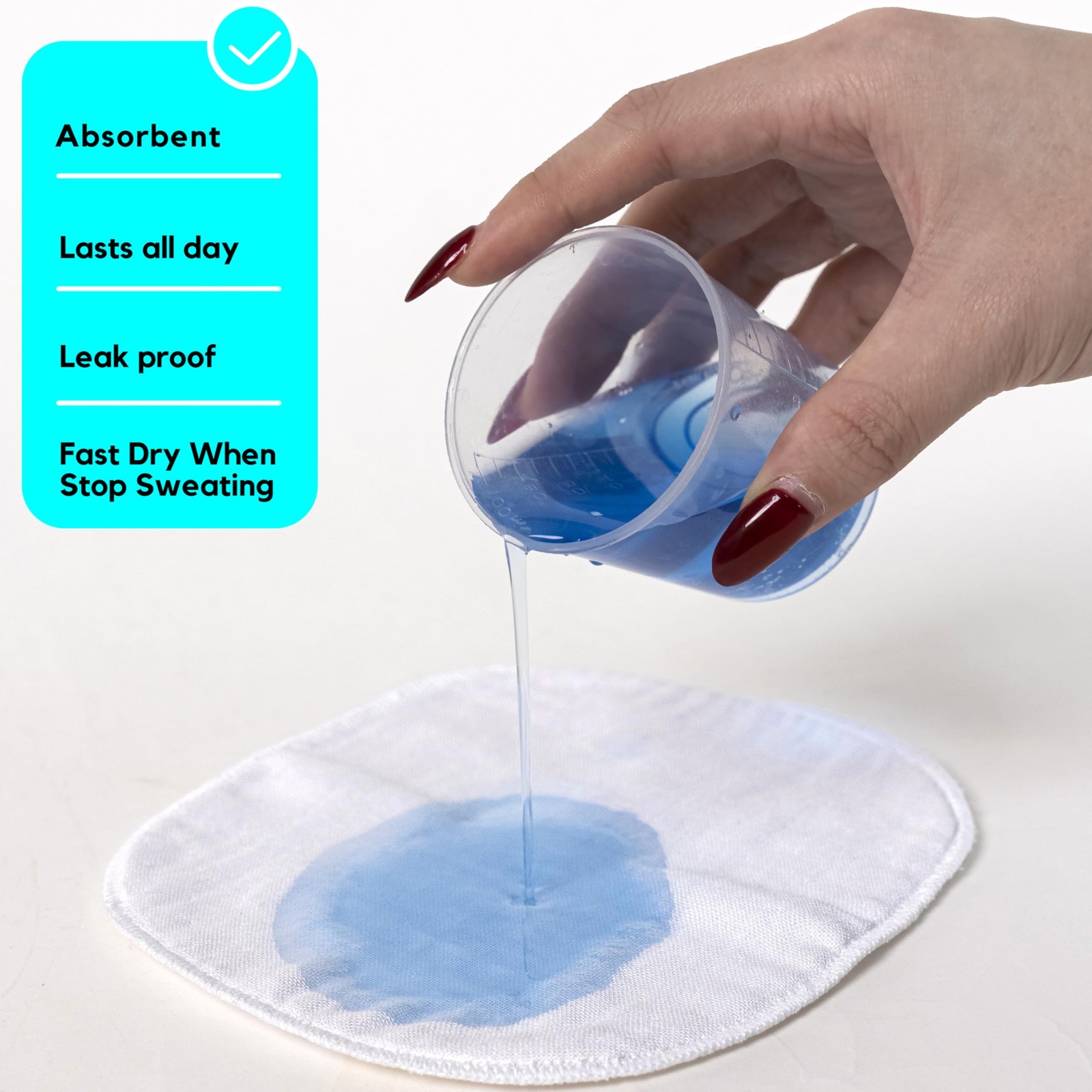 Reusable Armpit Sweat Pads, Underarm Sweat Pads for Sweat Stains, Machine Was…