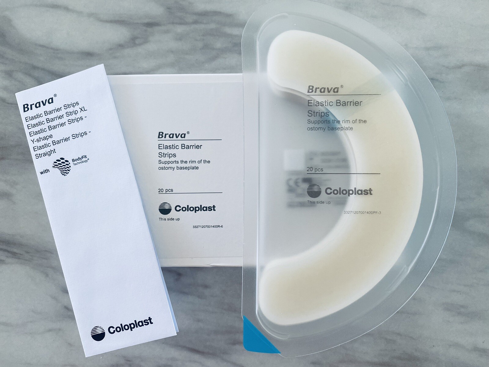 Coloplast Brava 120700 Elastic Barrier Strips – 20 Pcs. Ostomy Colostomy Sealed