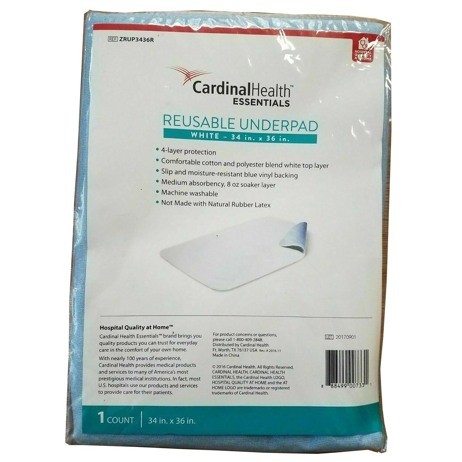 10 ReliaMed Washable Reusable Bed Pads Incontinence Hospital Underpads 34X36″