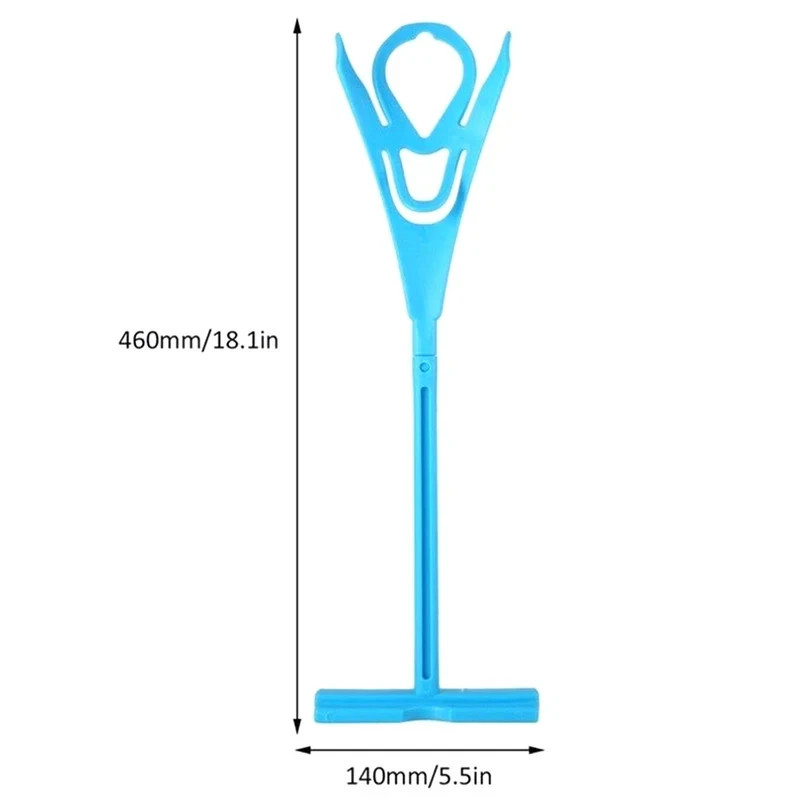New Blue Helper Kit Sock Slider Aid Helps Put Socks On Off No Bending Shoe Horn