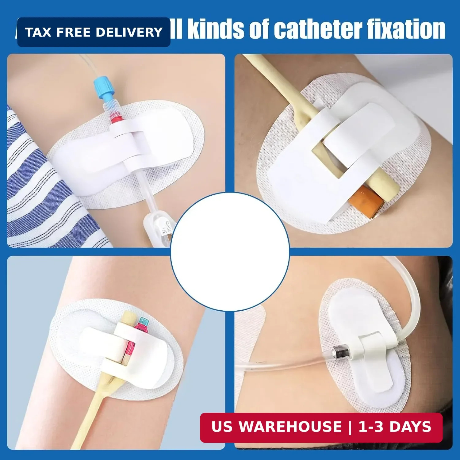Catheter Stabilization Devices – 8 PCS Self-High Adhesive Catheter Holder, Cathe