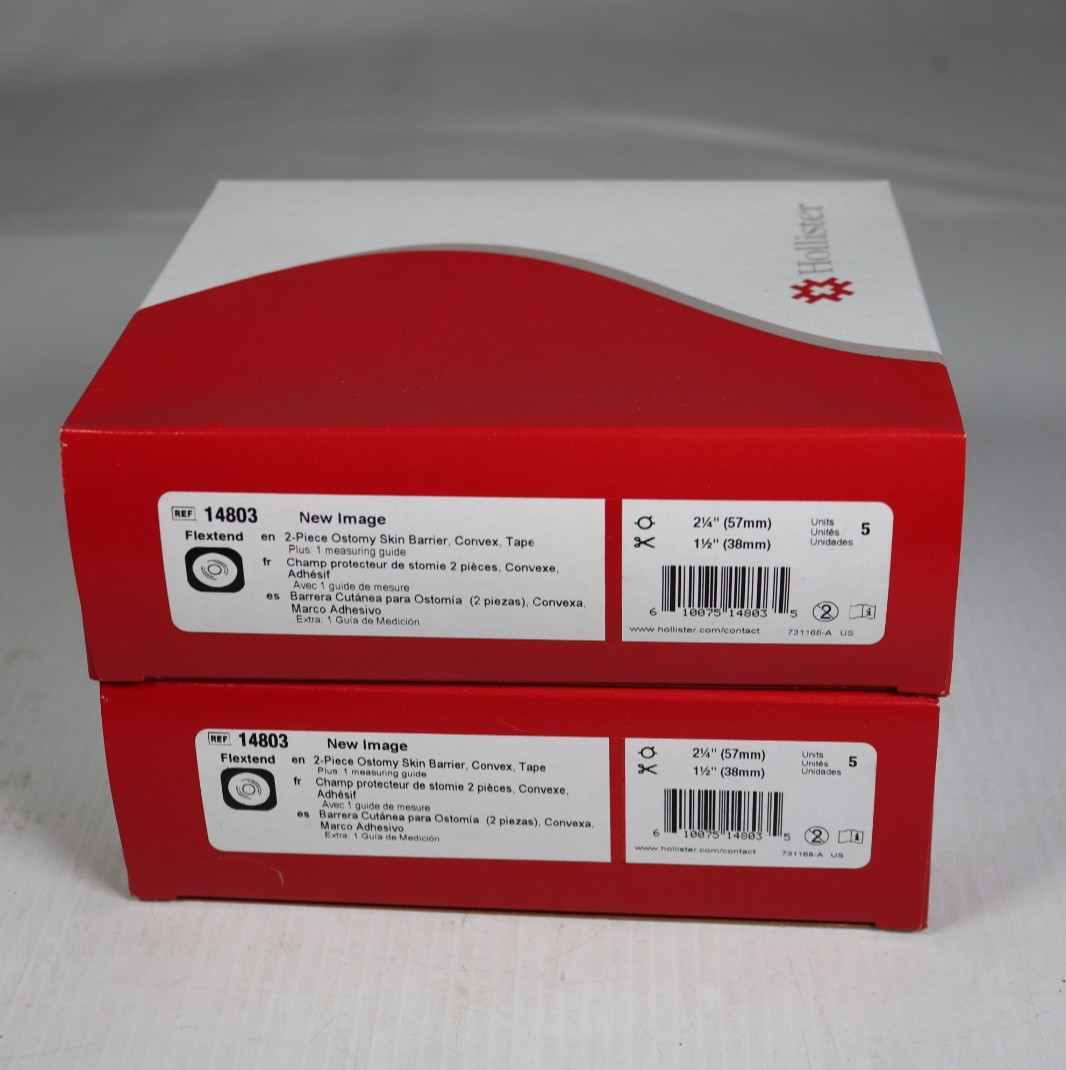 Hollister New Image 14803 Flextend Convex Skin Barrier 57mm Lot Of 2 new (efp)