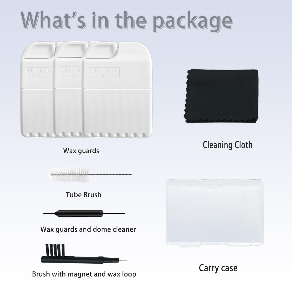 Hearing Aid Wax Guards Filters with Cleaning Brush Kit & Carry Case – 3 Packs