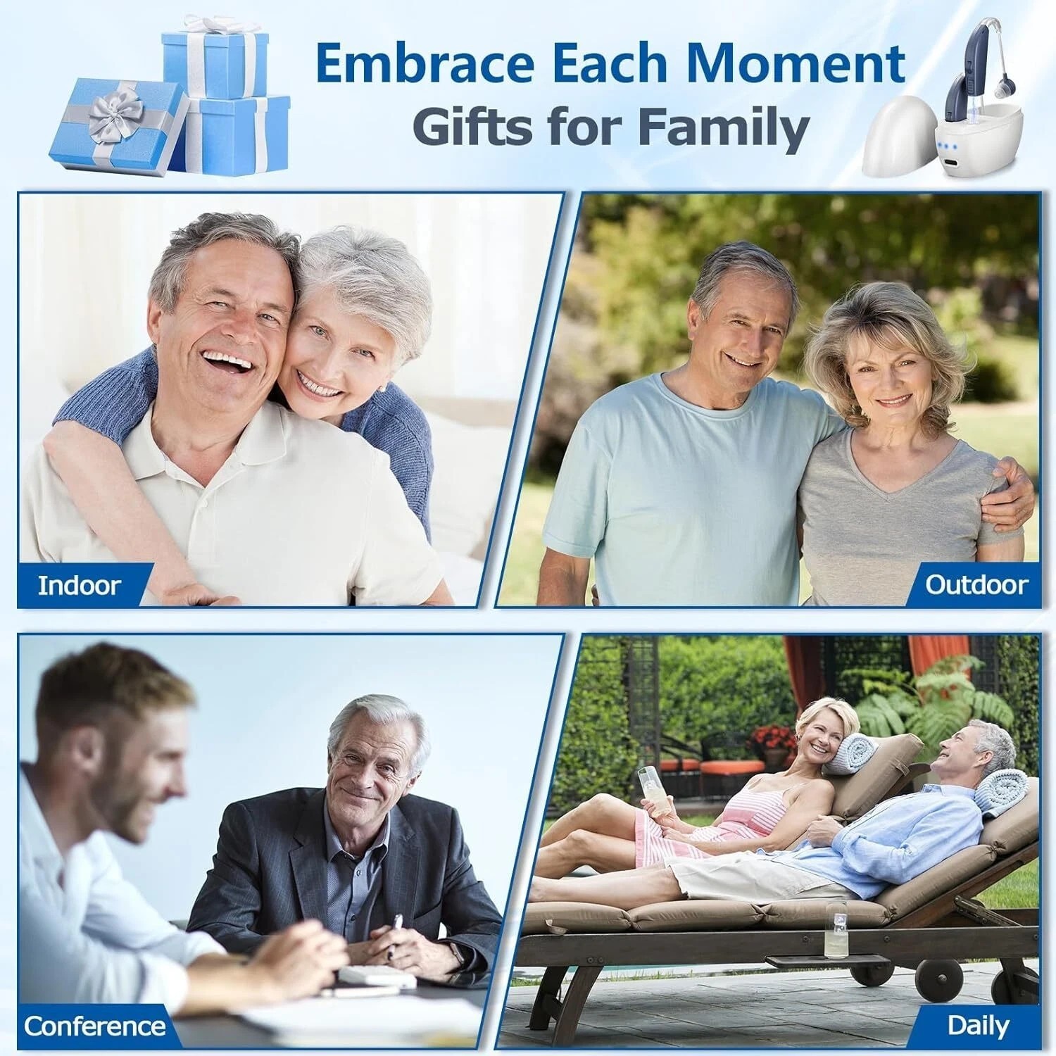 Hearing Aids For Seniors,Invisible Rechargeable Amplifier With Noise Cancelling