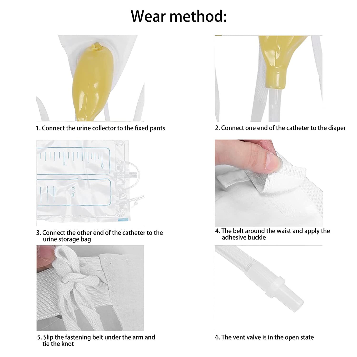 Female Urine catcher urine catcher bag Women bedridden latex silicone paralyzed