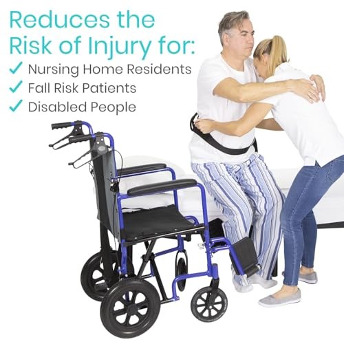 Vive Gait Belt 350Lbs Transfer With Handles Medical Nursing Safety Patient