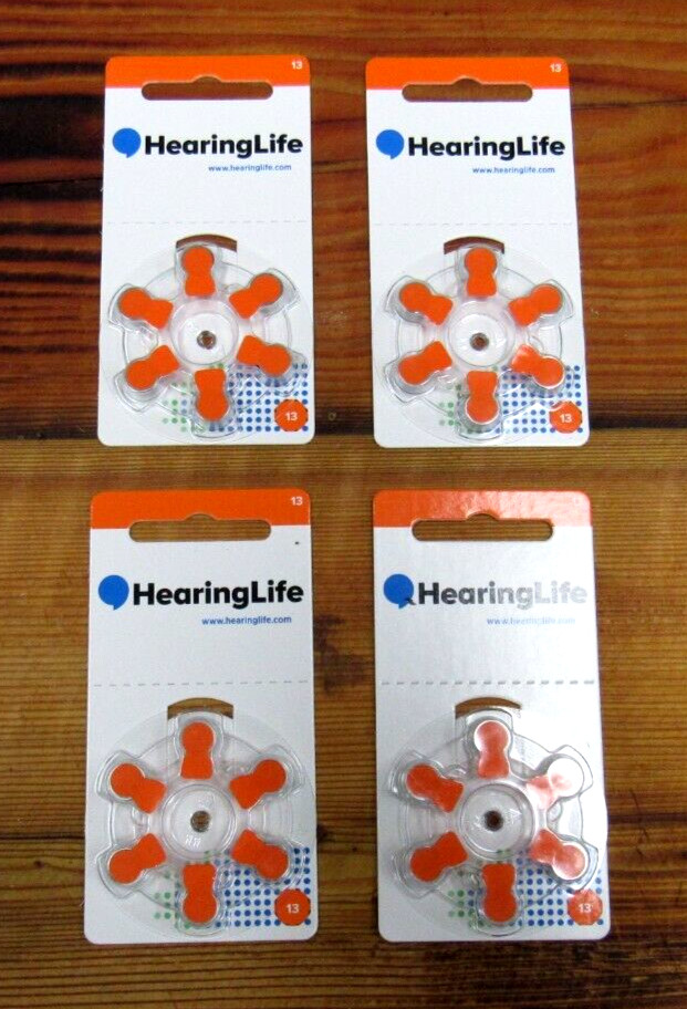 Hearing Aid Battery Lot HearingLife Size 13 New Expires 2025