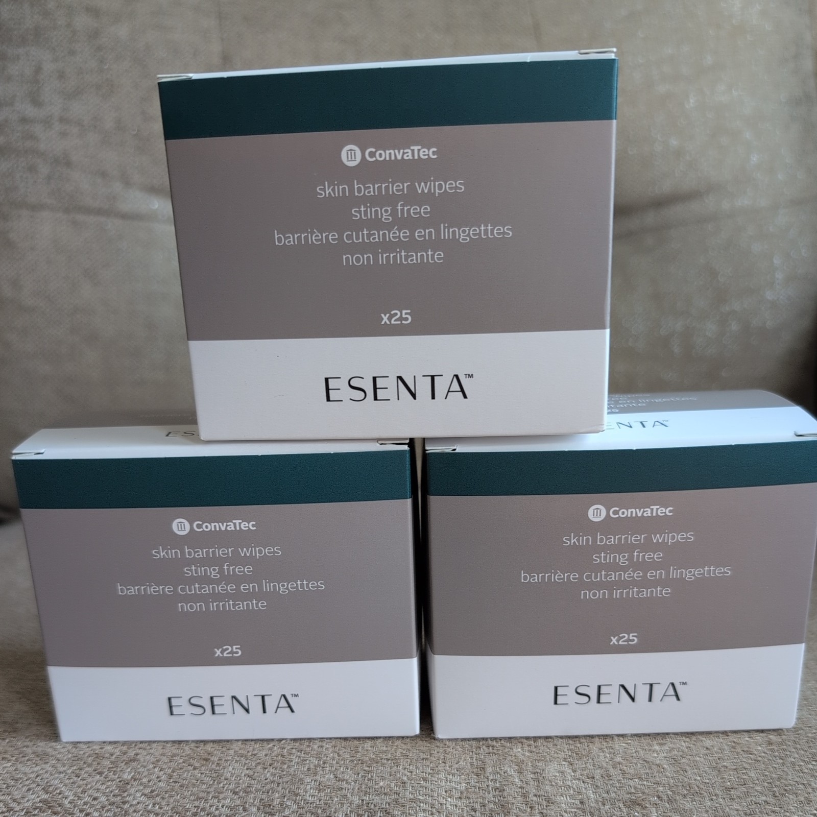 New Lot Of 3 Boxes Convatec Esenta Skin Barrier Wipes 423392 Expiration 2030