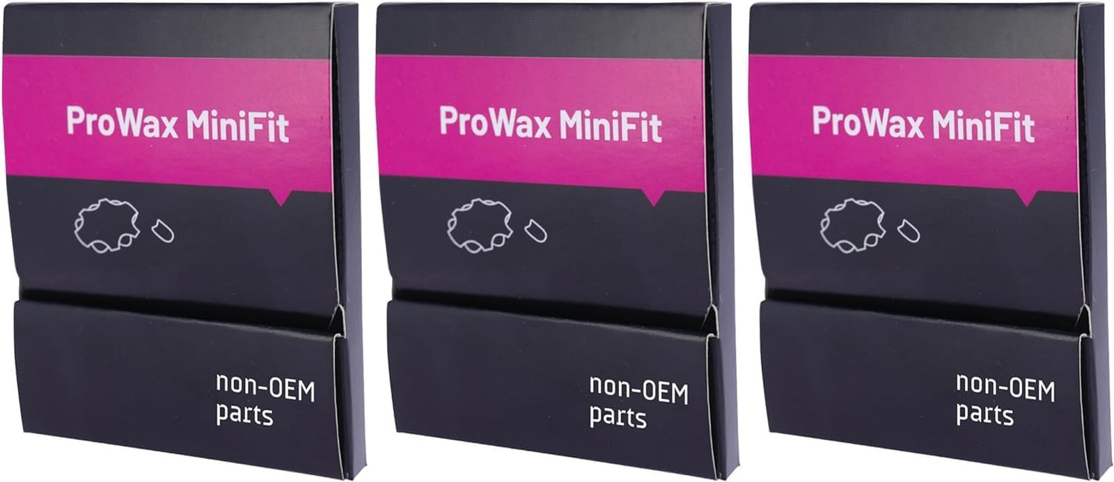 (3 Packs) Genuine Oticon Prowax Minifit Replacement Wax Filters