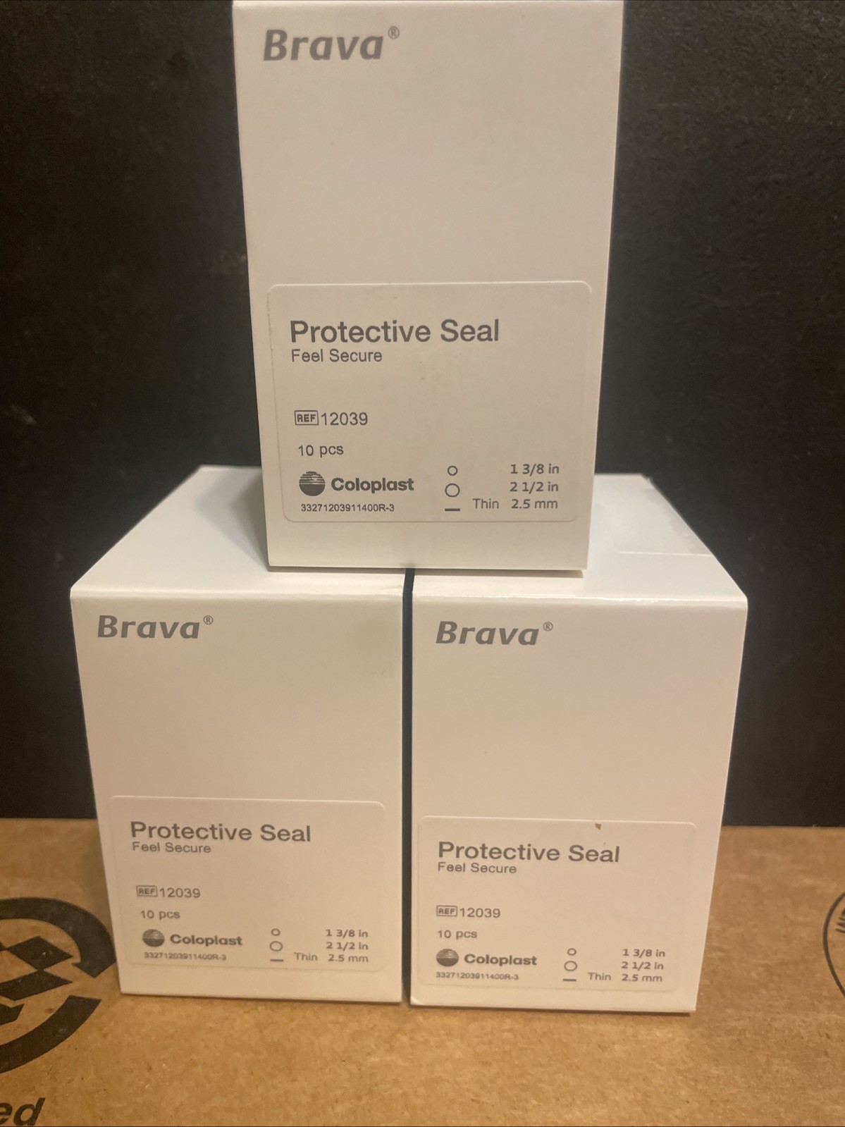 Lot Of 3 Coloplast 12039 Brava Protective Seal