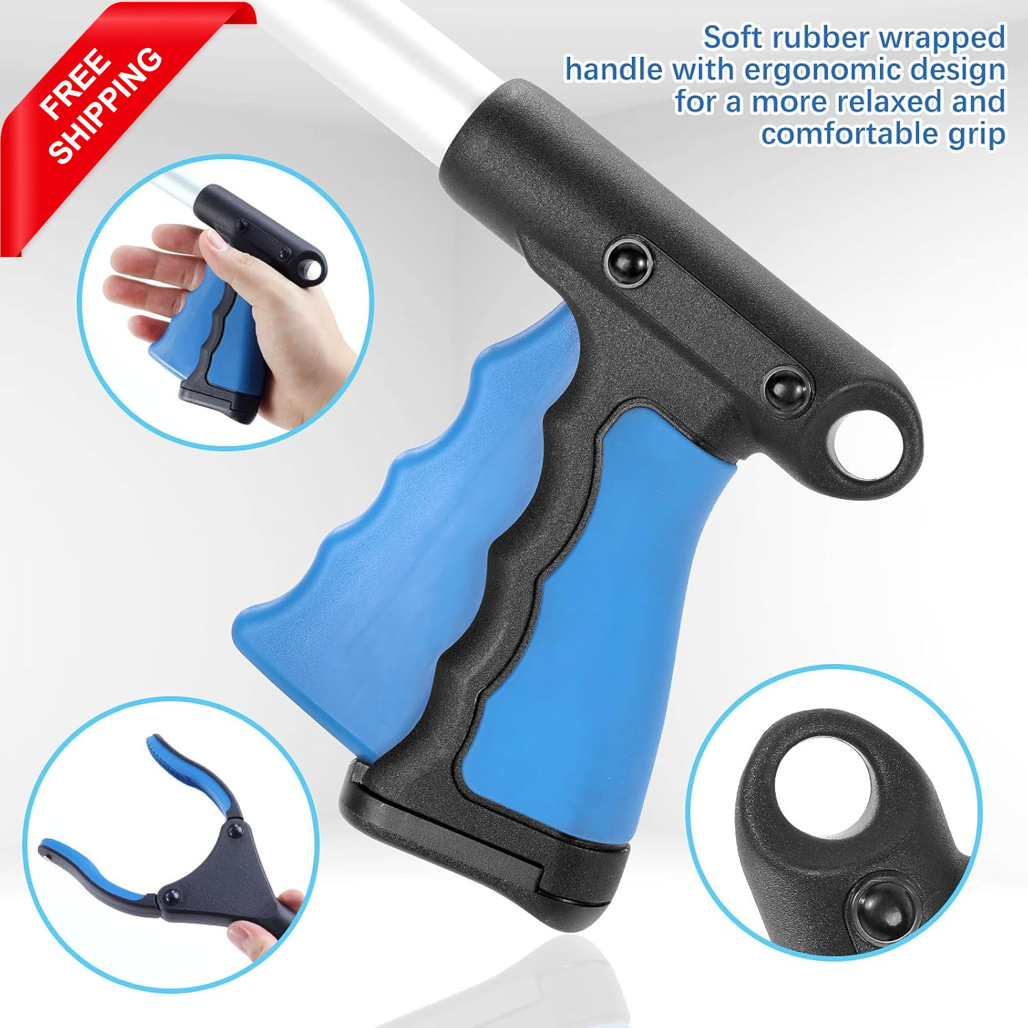 43 Inch Grabber Reacher Tool, Grabbers for Seniors Heavy Duty, Trash Picker Uppe