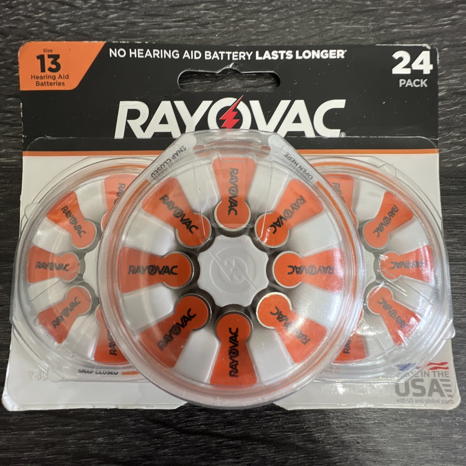 Rayovac Size 13 Hearing Aid Battery – 24pk – Exp 2024 Or Later