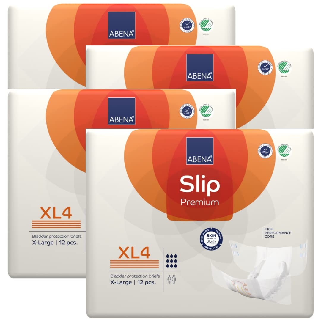 Abena Slip Premium Extra Large Incontinence Briefs XL4 Breathable Protection