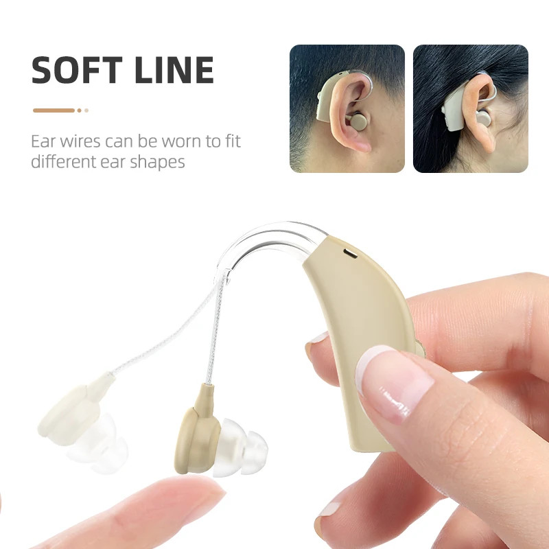 BTE Rechargeable Sound Amplifier Severe Hearing Aid For Deaf People Rechargeable
