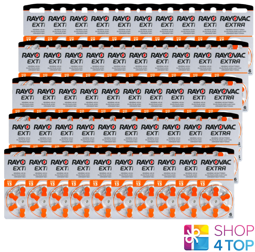 300 RAYOVAC EXTRA ADVANCED SIZE 13 PR48 HEARING AID BATTERIES 1.45V ZINC AIR NEW