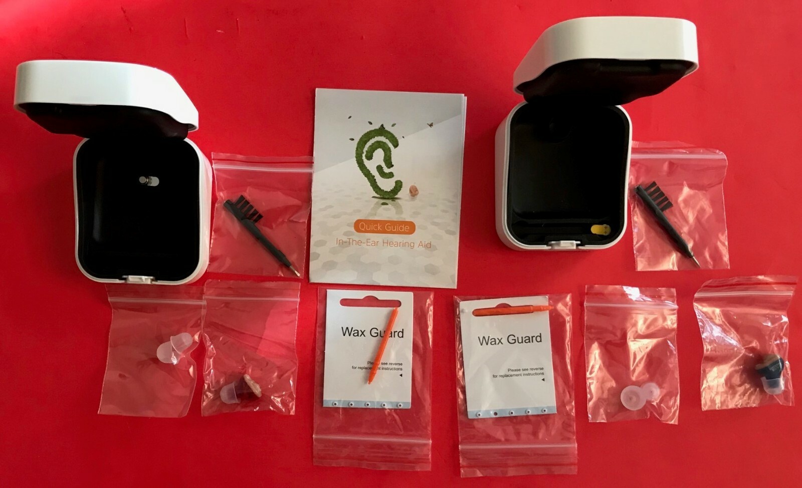 Portable Audiphones Mini Hearing Aids w/Adjustable Tone Ear Care Amplifier Tools