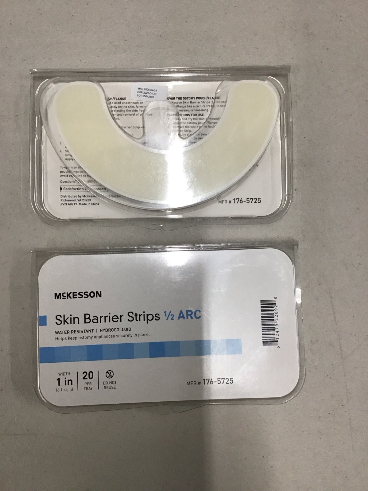 McKesson Skin Arc Barrier Strip Extra Protection For Ostomy 20 Ct