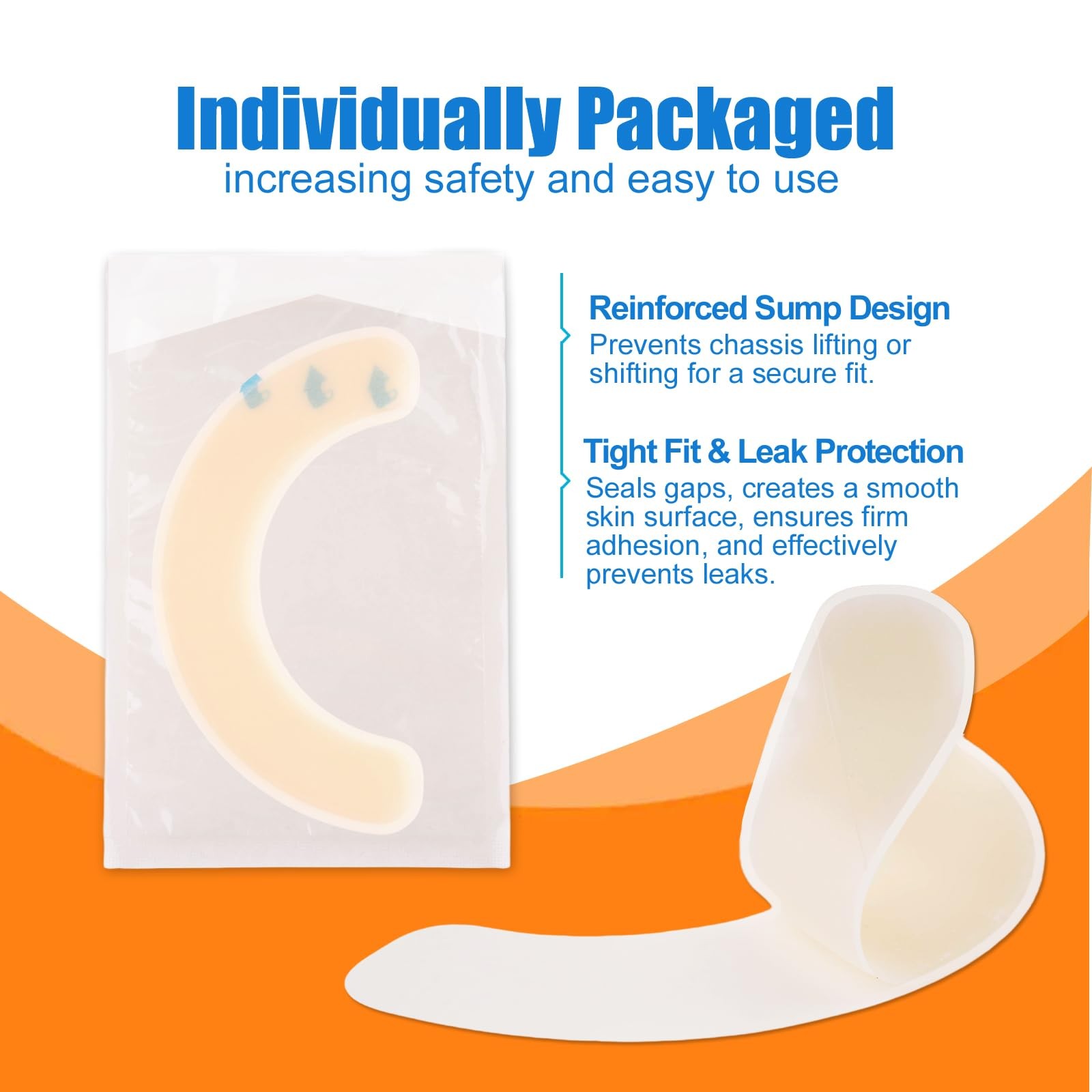 20 Pcs Ostomy Barrier Strips for Leak Protection – Hydrocolloid Sealing Strip…