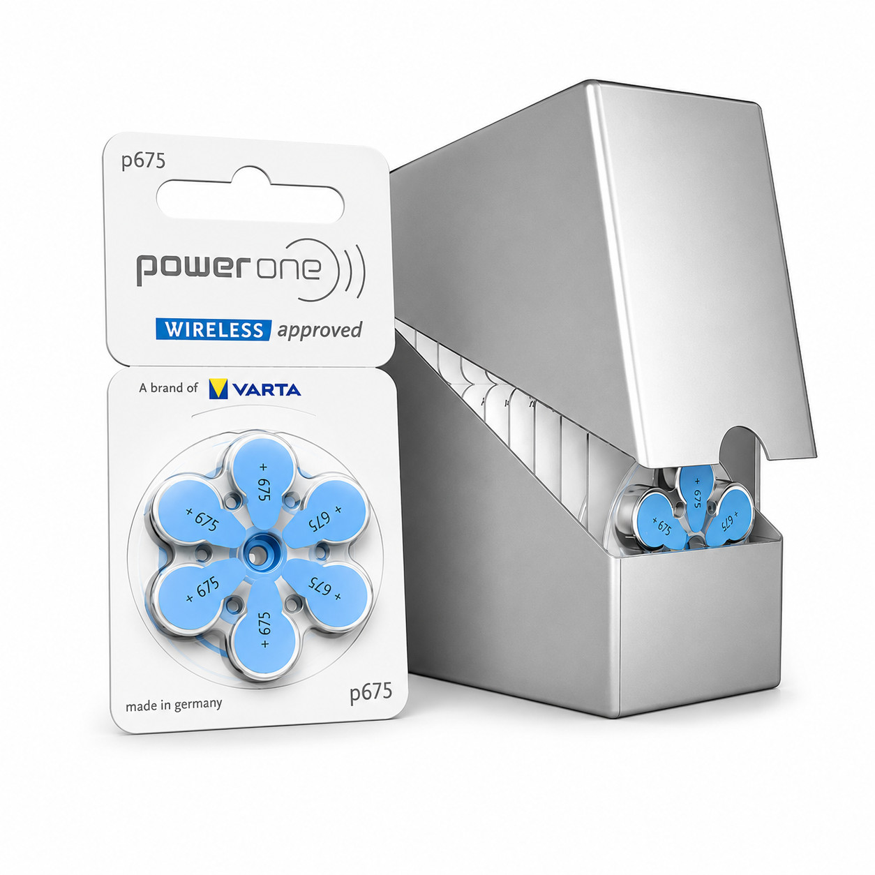 Power One Size 675 MERCURY FREE Hearing Aid Batteries (60 batteries) C735