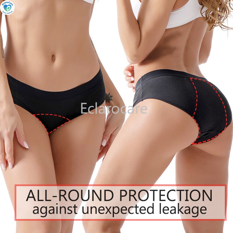 5pcs Period Underwear Women Four-Layer for Leak Protection During Menstruation