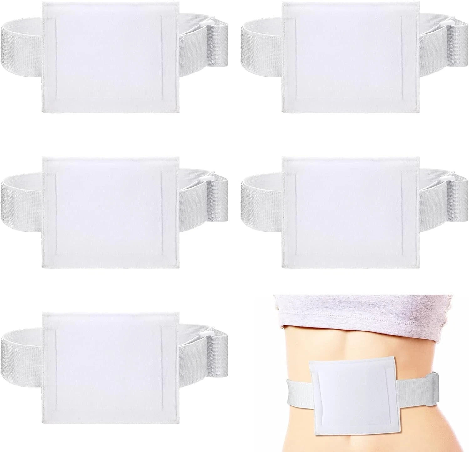 6 Pcs Feeding Tube Holder Elastic G Tube Holder Belt Comfortable Peg Tube Suppli