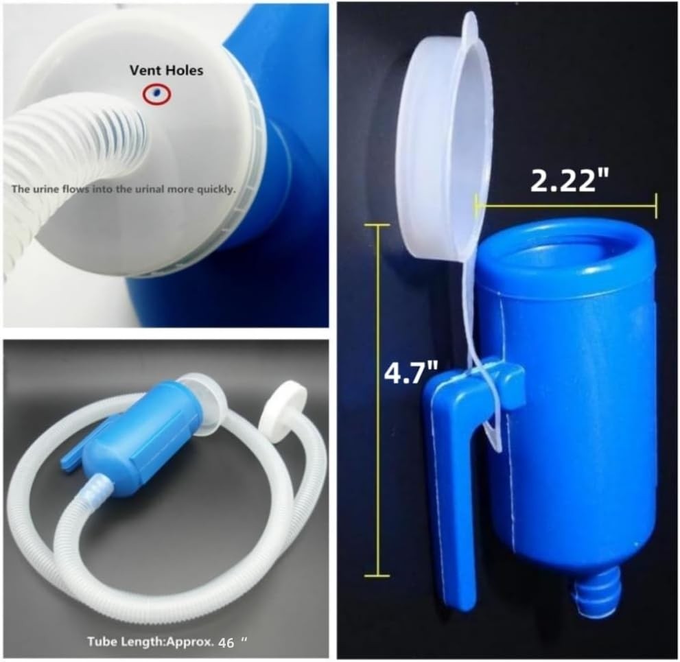 Men’s 2000ML Portable Potty,YUMSUM Pee Bottle Male Urinal Collector for Blue