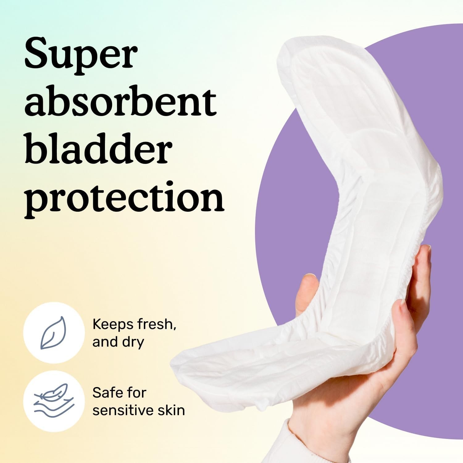 Extra Heavy Absorbency Overnight Pads for Women – 20 Count, Chlorine-Free