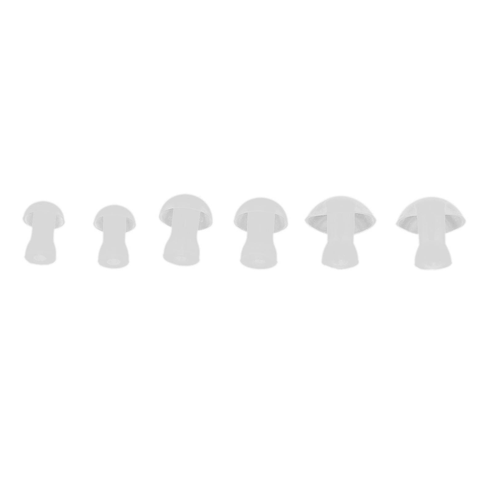 6pcs Hearing Aid Earplug Soft Silicone Replacement Buds For All-Day Comfort